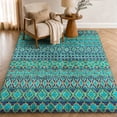 Teal Rug Addison Rugs Dream Shag Premium Machine Washable Transitional Bohemian ...