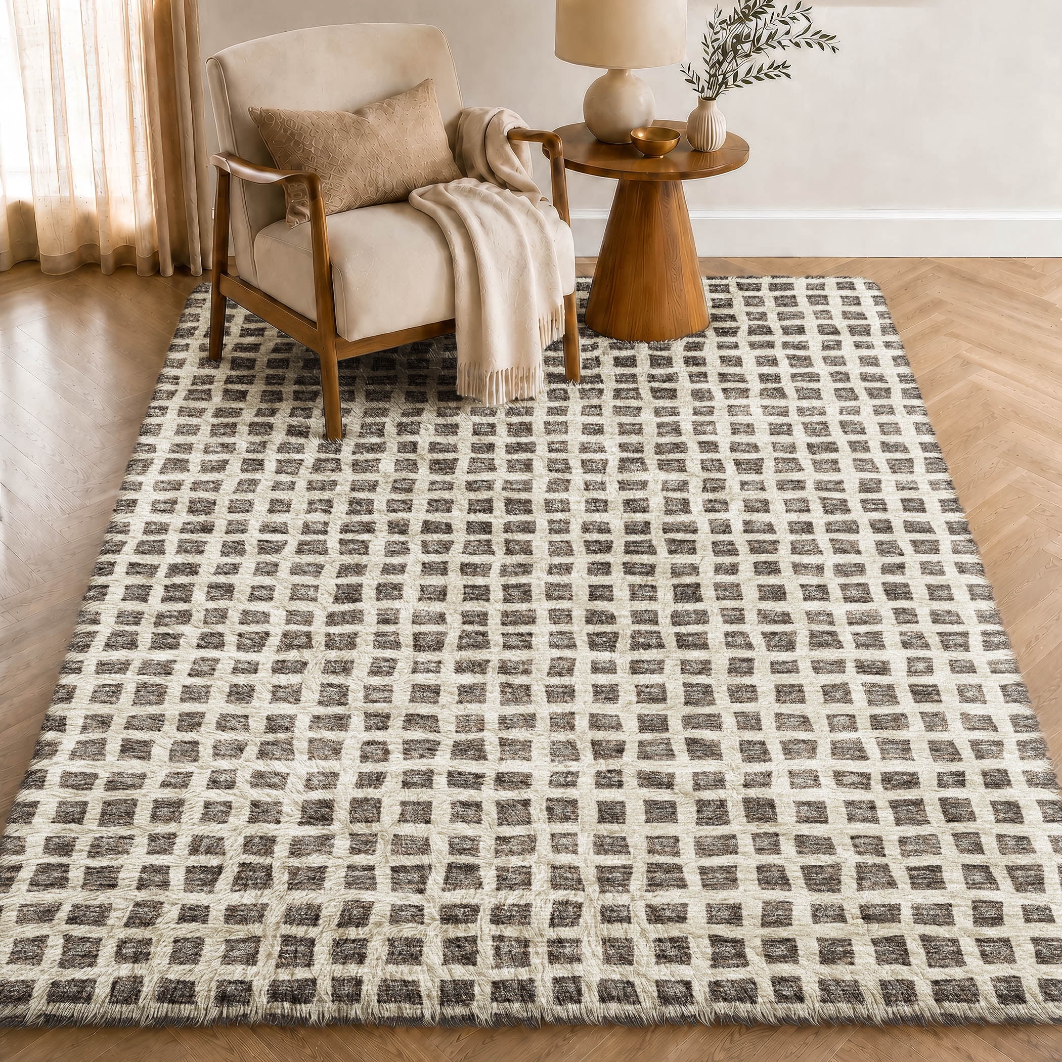 Addison Rugs Dream Shag Premium Machine Washable Transitional Geometric ...