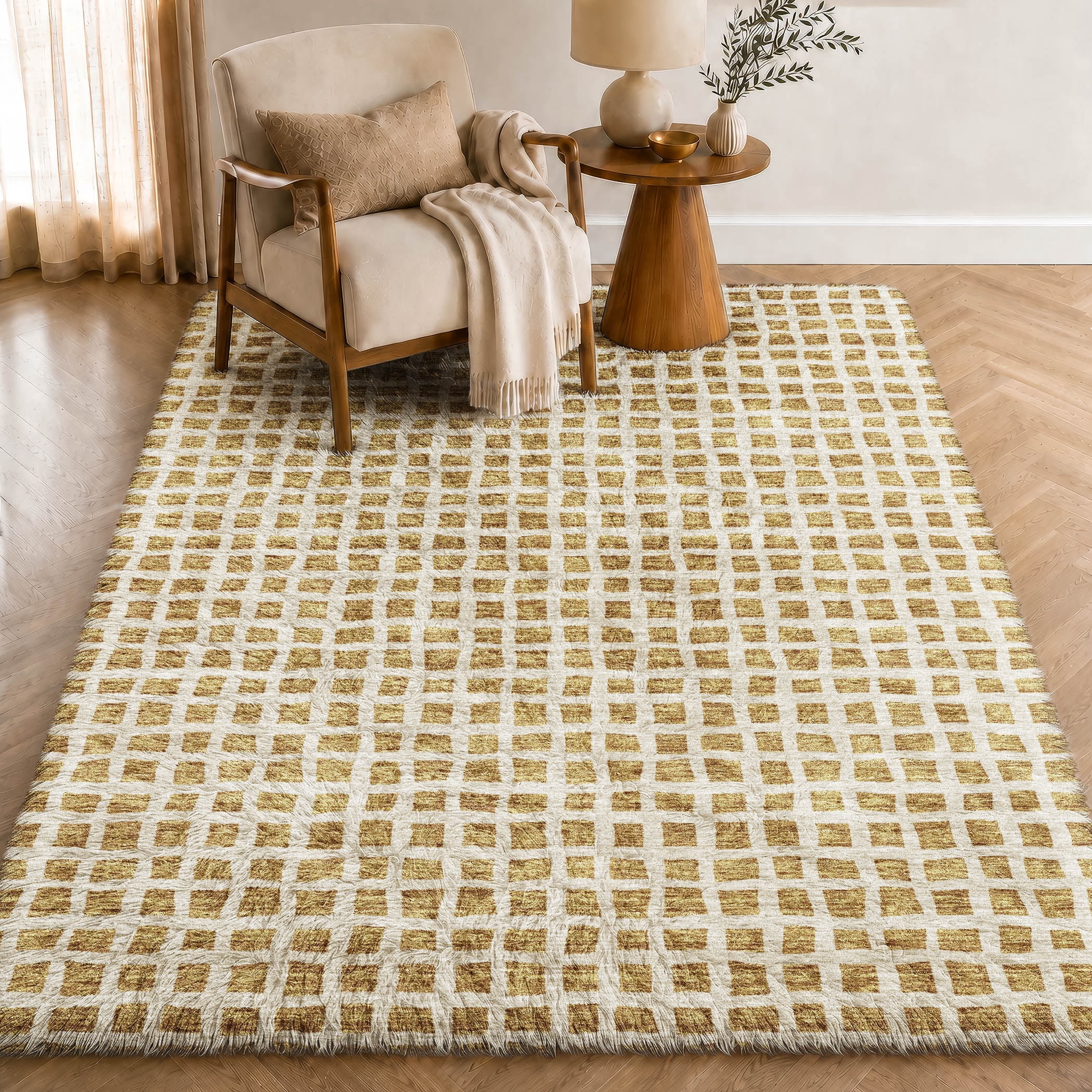 Addison Rugs Dream Shag Premium Machine Washable Transitional Geometric ...