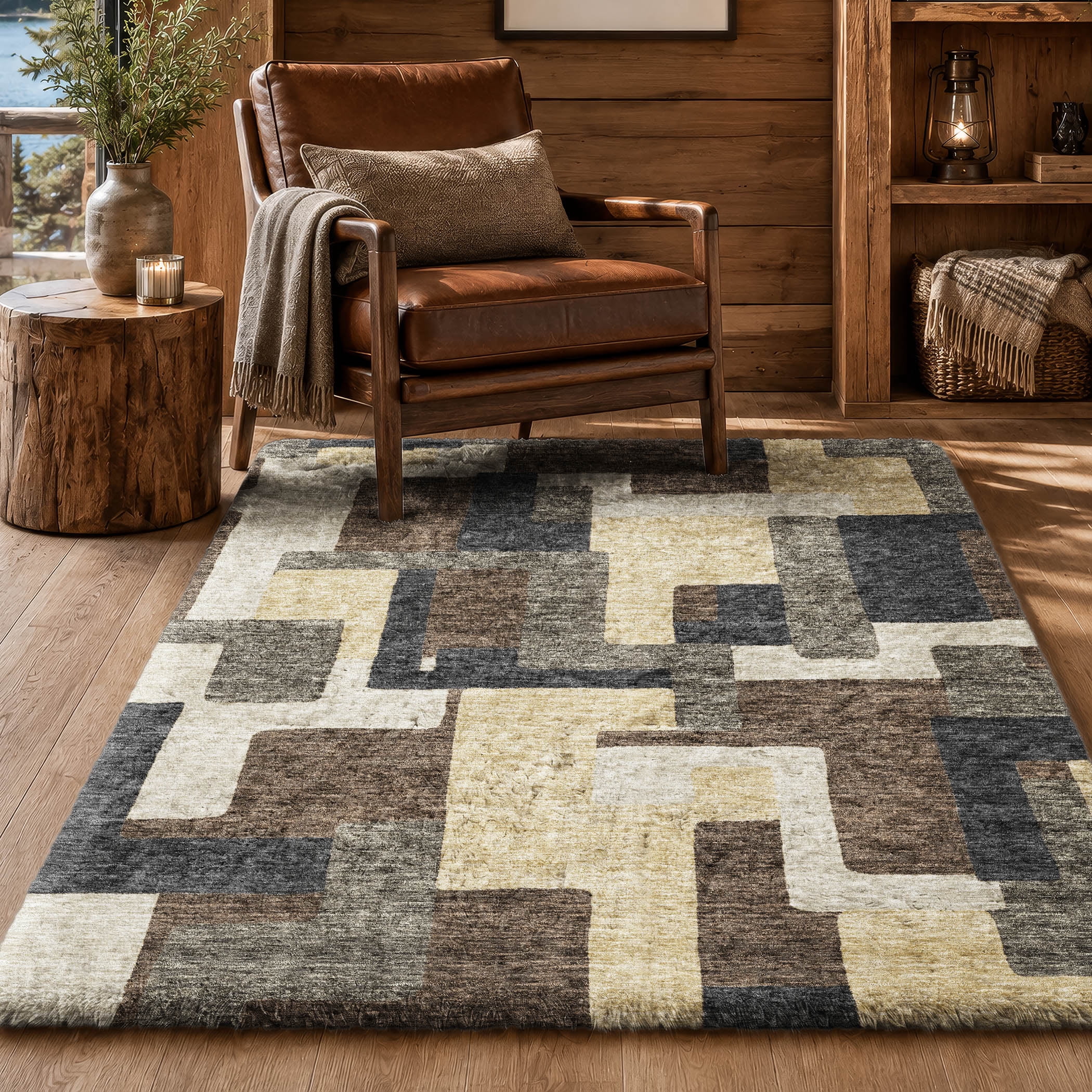 Men's Rugs Addison Rugs Dream Shag Premium Machine Washable Transitional Modern ...