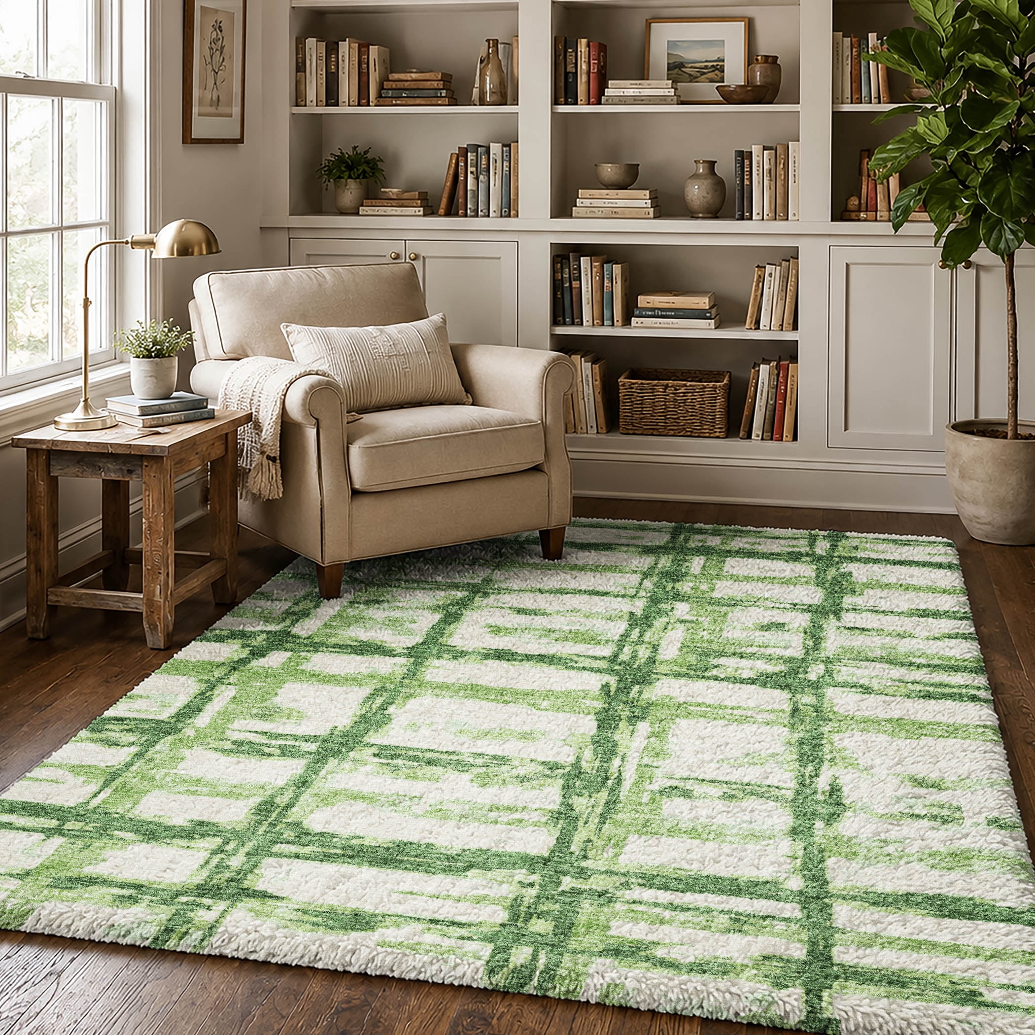 Addison Rugs Dream Shag Premium Machine Washable Transitional Stripes ...