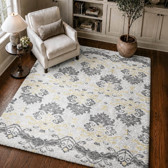 Small Rectangle Rug Addison Rugs Dream Shag Premium Machine Washable Transitional Vintage ...