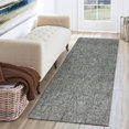 thumbnail image 1 of Addison Rugs Eastman 2'3" x 7'6" Variegated Solid Wool Runner Rug in Steel Gray, 1 of 4