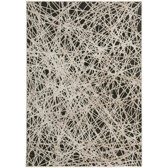 Emery AEE34 Black 3 ft3 inch x 5 ft3 inch Rug