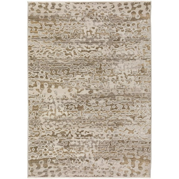 Addison Rugs Emery Geo Texture Machine Made Rug 9' x 13' 2" - Brown - Rectangle