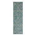 thumbnail image 1 of Addison Rugs Fairfax 2'3" x 7'5" Traditional Fabric Runner Rug in Aqua Blue, 1 of 13