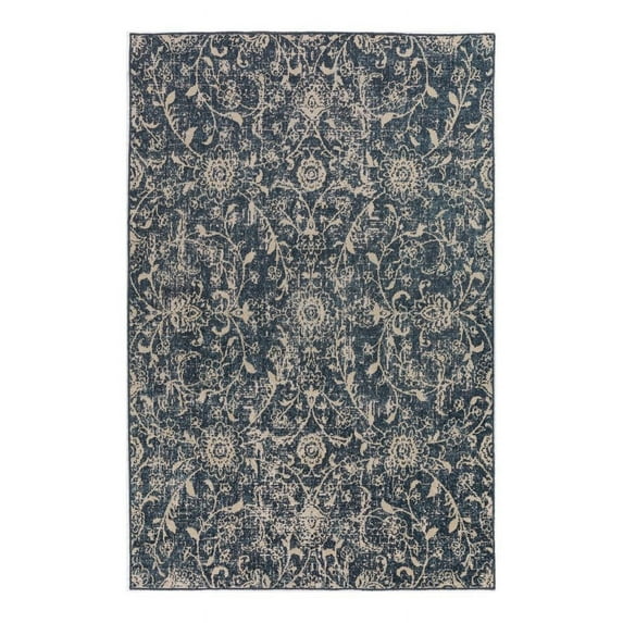 Addison Rugs Fairfax 9'4" x 13'2" Traditional Fabric Area Rug in Marine Blue