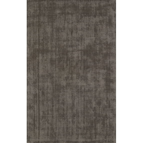 Addison Rugs Garrett 5' x 7'6" Rectangle Solid Wool Area Rug in Earth Brown