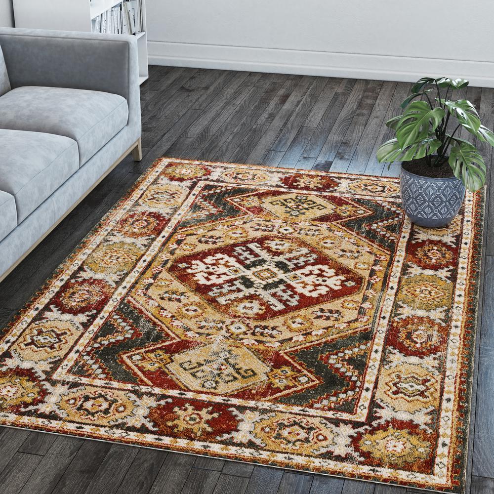 Addison Rugs Grayson AGR35RU8X10 Rust, Area Rug