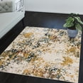 thumbnail image 1 of Addison Rugs Grayson 5'1" x 7'5" Plush Abstract Fabric Area Rug in Earth/Multi, 1 of 8