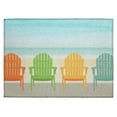 thumbnail image 1 of Addison Rugs Harpswell AHP31 Blue 1'8" x 2'6" Indoor Outdoor Scatter Rug, Easy Clean, Machine Washable, Non Shedding, Entryway, Bedroom, Living Room, Dining Room, Kitchen, Patio Rug, 1 of 5