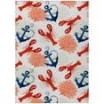 thumbnail image 1 of Addison Rugs Harpswell AHP34 Red 8' x 10' Indoor Outdoor Area Rug, Easy Clean, Machine Washable, Non Shedding, Bedroom, Living Room, Dining Room, Kitchen, Patio Rug, 1 of 5