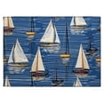 thumbnail image 1 of Addison Rugs Harpswell AHP38 Blue 1'8" x 2'6" Indoor Outdoor Scatter Rug, Easy Clean, Machine Washable, Non Shedding, Entryway, Bedroom, Living Room, Dining Room, Kitchen, Patio Rug, 1 of 5