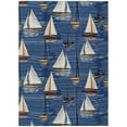 thumbnail image 1 of Addison Rugs Harpswell AHP38 Blue 3' x 5' Indoor Outdoor Area Rug, Easy Clean, Machine Washable, Non Shedding, Bedroom, Living Room, Dining Room, Kitchen, Patio Rug, 1 of 5