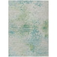 thumbnail image 1 of Addison Rugs Indoor/ Outdoor Accord Modern Abstract Polyester Washable Rug New 5' x 7'6" - Teal Green Taupe, 1 of 5