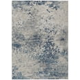 thumbnail image 1 of Addison Rugs Indoor/ Outdoor Accord Modern Abstract Polyester Washable Rug New 8' x 10' - Navy Taupe, 1 of 5