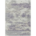 thumbnail image 1 of Addison Rugs Indoor/ Outdoor Accord Modern Waves Washable Rug New 9' x 12' - Purple Mauve Silver, 1 of 5