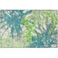 thumbnail image 1 of Addison Rugs Indoor/ Outdoor Addison Bravado Abstract Starburst Washable Area Rug 1'8" x 2'6" - Green, 1 of 8