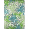 thumbnail image 1 of Bravado Indoor/Outdoor Green Abstract Floral 3' x 5' Non-Skid Area Rug, 1 of 8