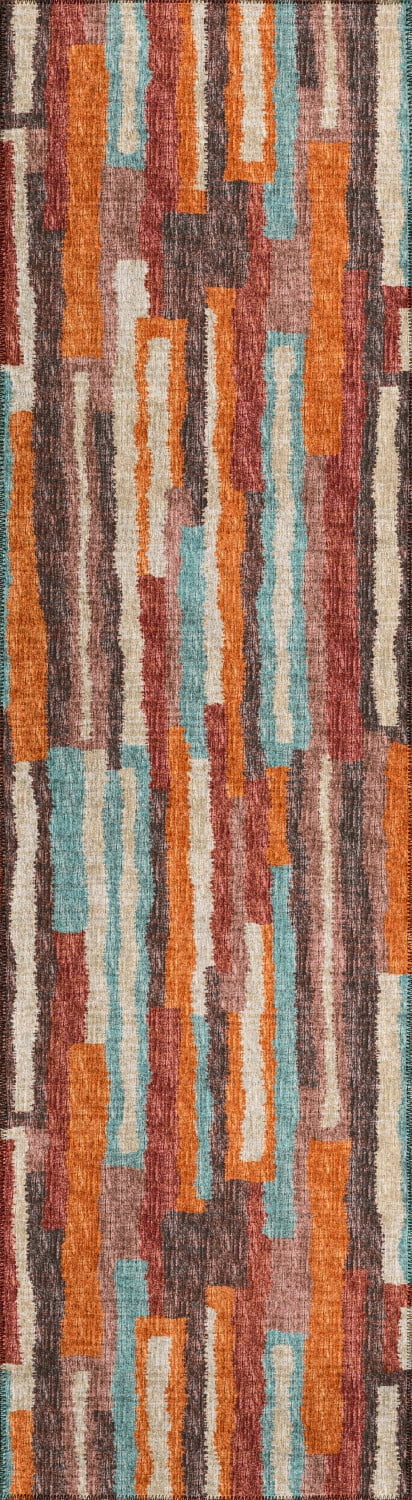 Addison Rugs Indoor/ Outdoor Addison Bravado Abstract Striped Washable ...
