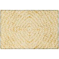 Addison Rugs Indoor/ Outdoor Addison Bravado Link Washable Area Rug 1'8" x 2'6" - Gilded