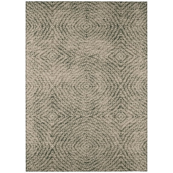 Addison Rugs Indoor/ Outdoor Addison Bravado Link Washable Area Rug 10' x 14' - Mocha