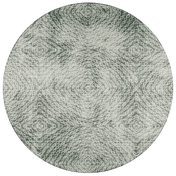 Addison Rugs Indoor/ Outdoor Addison Bravado Link Washable Area Rug 8' x 8' - Ash