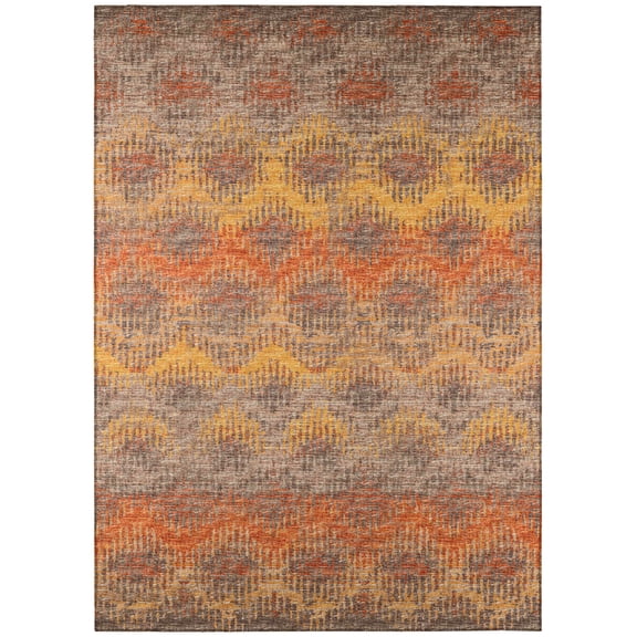 Addison Rugs Indoor/ Outdoor Addison Bravado Modern Chevron Washable Area Rug 10' x 14' - Canyon