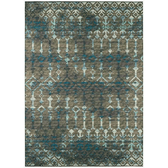 Addison Rugs Indoor/ Outdoor Addison Bravado Morroccan Washable Area Rug 10' x 14' - Mink