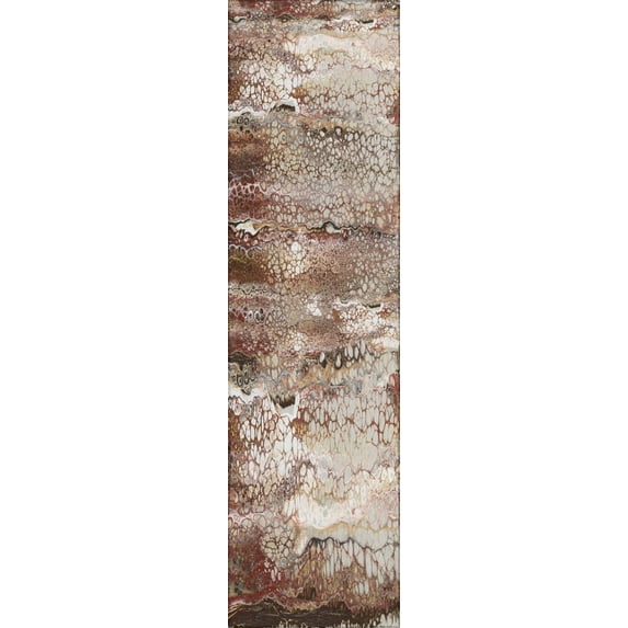 Addison Rugs Indoor/ Outdoor Addison Karina Abstract Area Washable Rug 2'3" x 7'6" - Riverbed