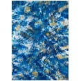 thumbnail image 1 of Karina Blue Contemporary Artistic Color Splash 10' x 14' Non-Skid Area Rug, 1 of 9