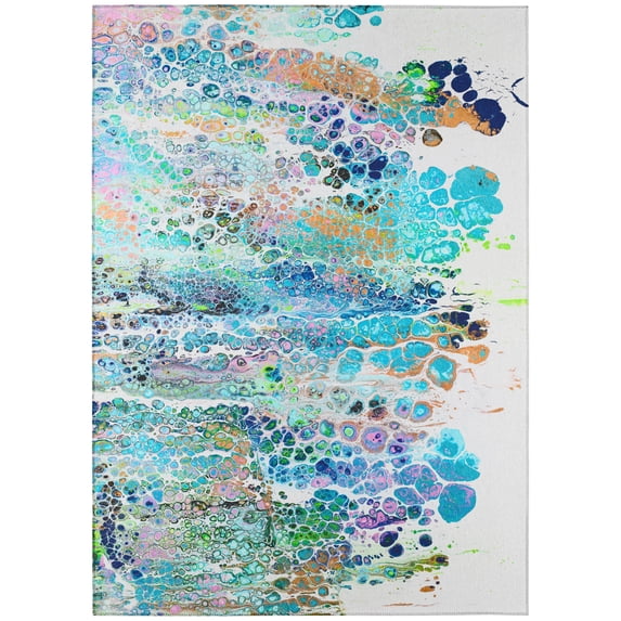Addison Rugs Indoor/ Outdoor Addison Karina Abstract Washable Area Rug 10' x 14'