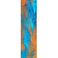 thumbnail image 1 of Addison Rugs Indoor/ Outdoor Addison Karina Abstract Washable Area Rug 2'3" x 7'6" - Cobalt, 1 of 8