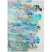 Karina Multi-color Contemporary Artistic Color Splash 3 x 5 Non-Skid Area Rug