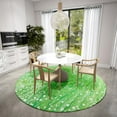 thumbnail image 1 of Karina Clover Modern Abstract 8 ft x 8 ft Area Rug Clover AKC35, 1 of 5
