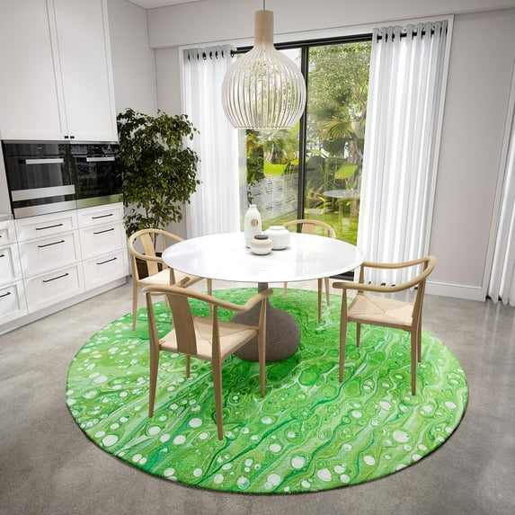 Karina Clover Modern Abstract 8 ft x 8 ft Area Rug Clover AKC35