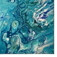 thumbnail image 1 of Karina Blue Contemporary Artistic Color Splash 9' x 12' Non-Skid Area Rug, 1 of 5