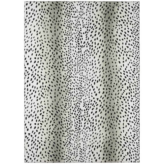 Safari Black Gazelle Animal Print 10' x 14' Non-Skid Area Rug
