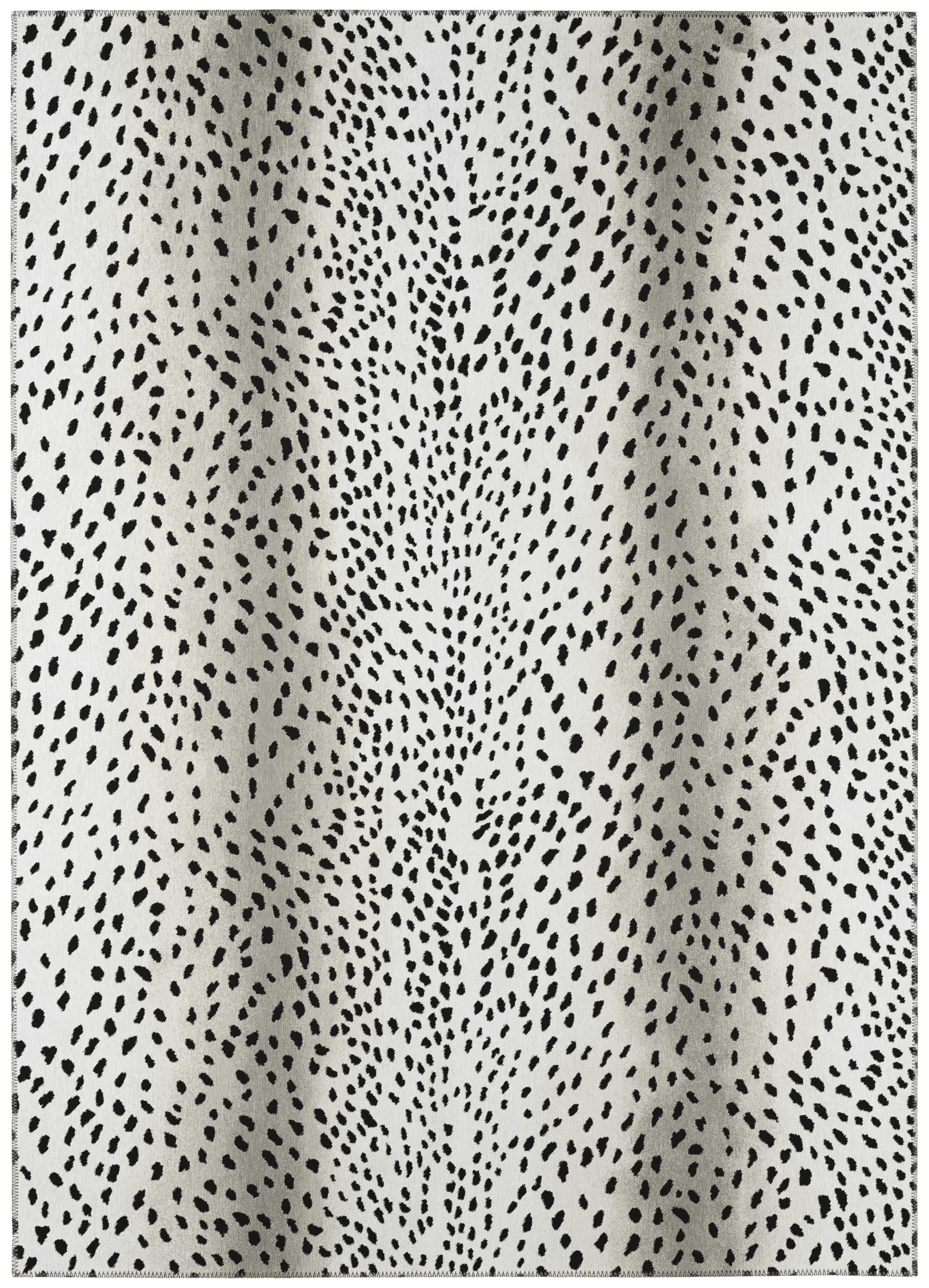 Safari Black Gazelle Animal Print 5' x 7'6