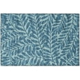 thumbnail image 1 of Addison Rugs Indoor/ Outdoor Addison Yuma Foliage Motif Washable Area Rug 1'8" x 2'6" - Blue, 1 of 9