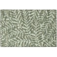 thumbnail image 1 of Yuma Indoor/Outdoor Green Bohemian Tropical Leaves 1'8" x 2'6" Non-Skid Accent Rug, 1 of 9