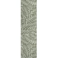thumbnail image 1 of Yuma Indoor/Outdoor Green Bohemian Tropical Leaves 2’3" x 7’6" Non-Skid Runner Rug, 1 of 8