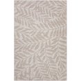 thumbnail image 1 of Yuma Indoor/Outdoor Beige Bohemian Tropical Leaves 8’ x 10’ Non-Skid Area Rug, 1 of 9