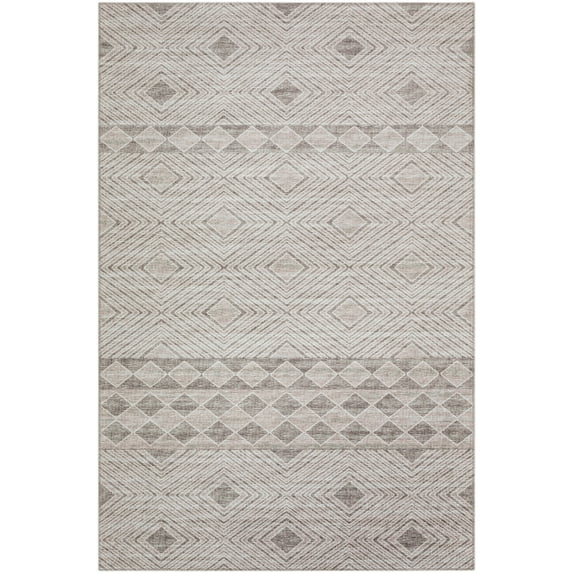 Yuma Indoor/Outdoor Beige Transitional Southwest 3' x 5' Non-Skid Area Rug