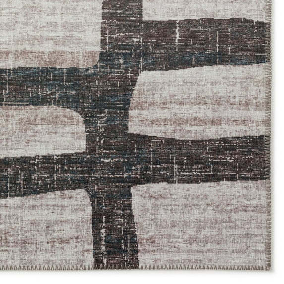 Addison Rugs Indoor/ Outdoor Addison Yuma Modern Cobblestone Washable Area Rug 8' x 10' - Gray