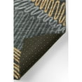 thumbnail image 1 of Yuma Indoor/Outdoor Grey Tropical Boho Leaves 8’ x 10’ Non-Skid Area Rug, 1 of 5
