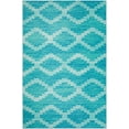 thumbnail image 1 of Yuma Indoor/Outdoor Blue Southwestern Chevron 9' x 12' Non-Skid Area Rug, 1 of 9