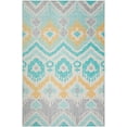 thumbnail image 1 of Addison Rugs Indoor/ Outdoor Addison Yuma Southwest Ikat Washable Area Rug 8' x 10' - Aqua, 1 of 8