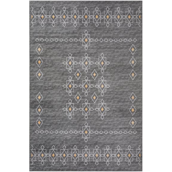 Addison Rugs Indoor/ Outdoor Addison Yuma Southwest Motif Washable Area Rug 10' x 14' - Gray