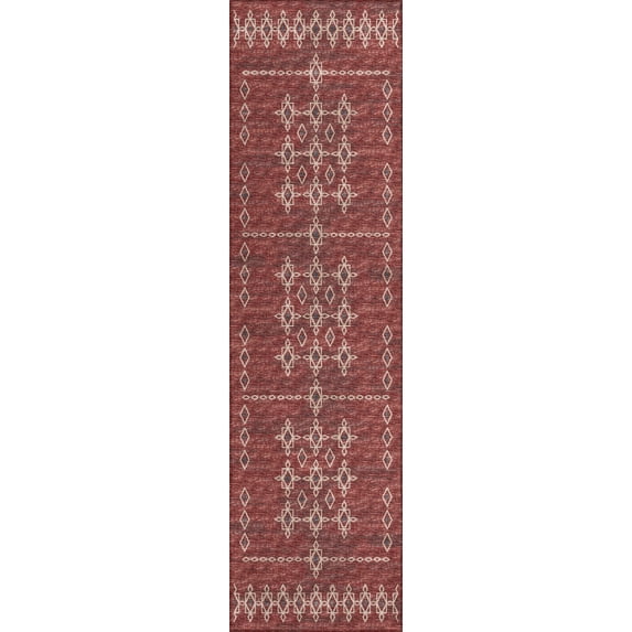 Addison Rugs Indoor/ Outdoor Addison Yuma Southwest Motif Washable Area Rug 2'3" x 7'6" - Canyon